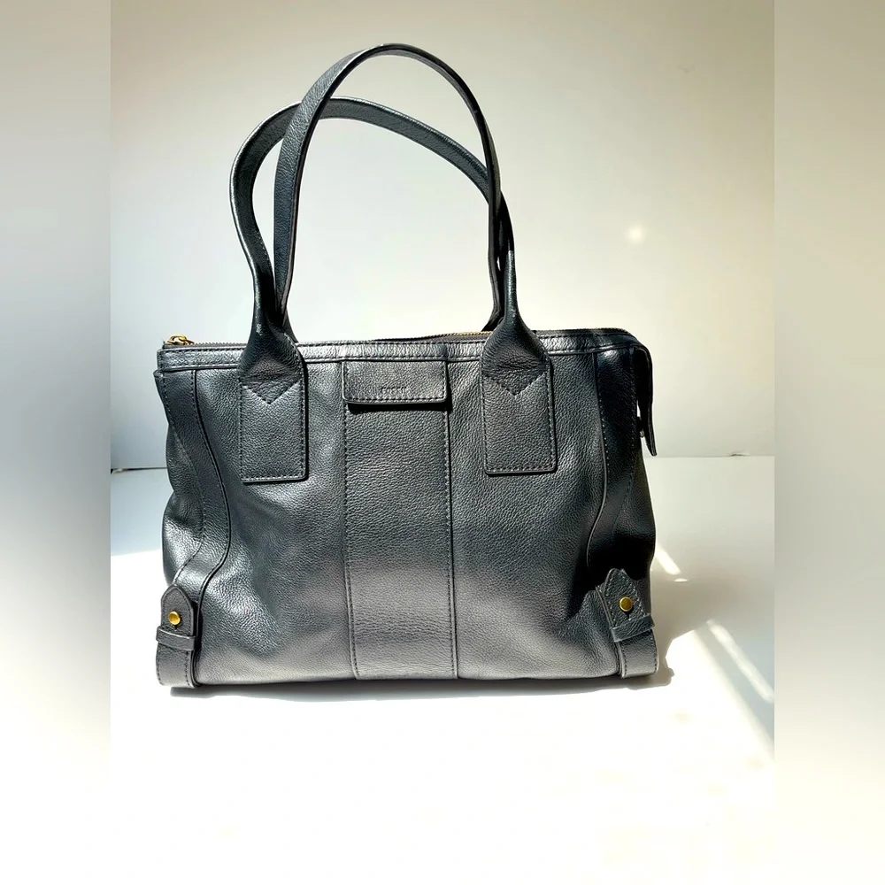 Fossil Leather Tote Bag